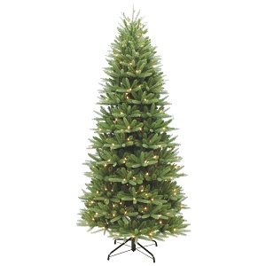 6.5FT Slim Washington Valley Spruce Pre-Lit Puleo Christmas Tree | AT64